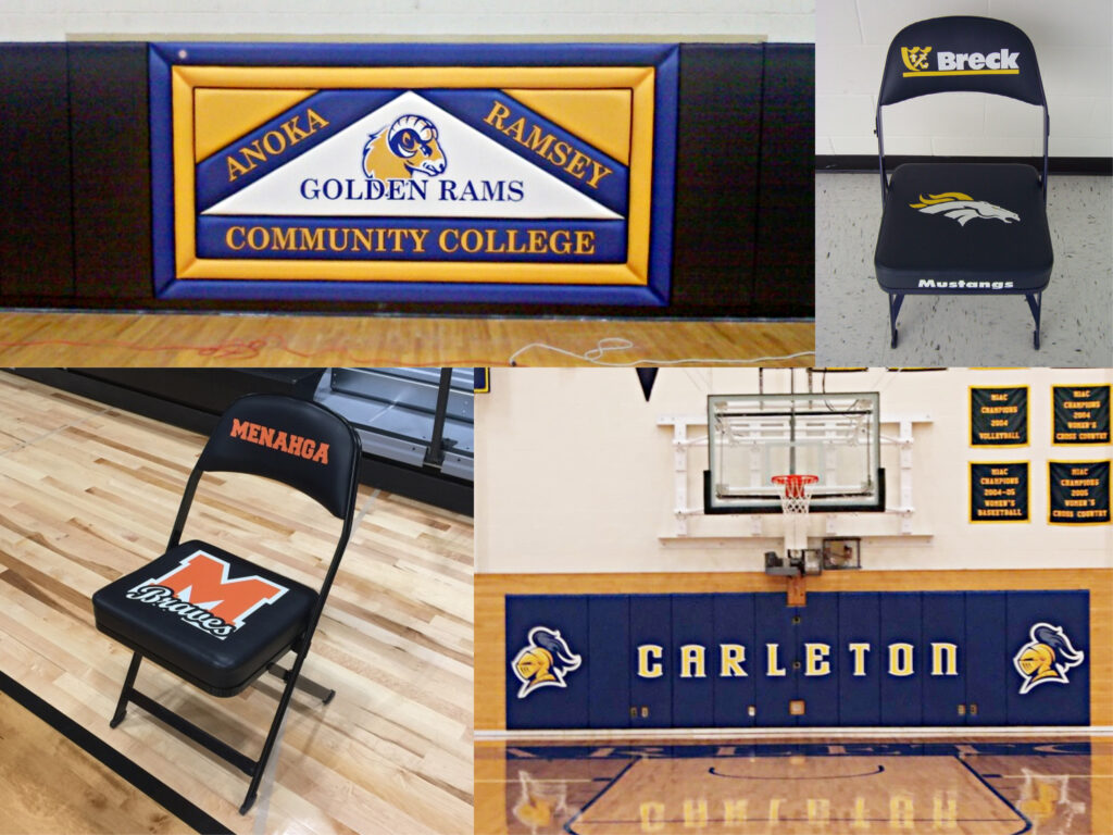 School Sports Logo Wall Mats and Chairs